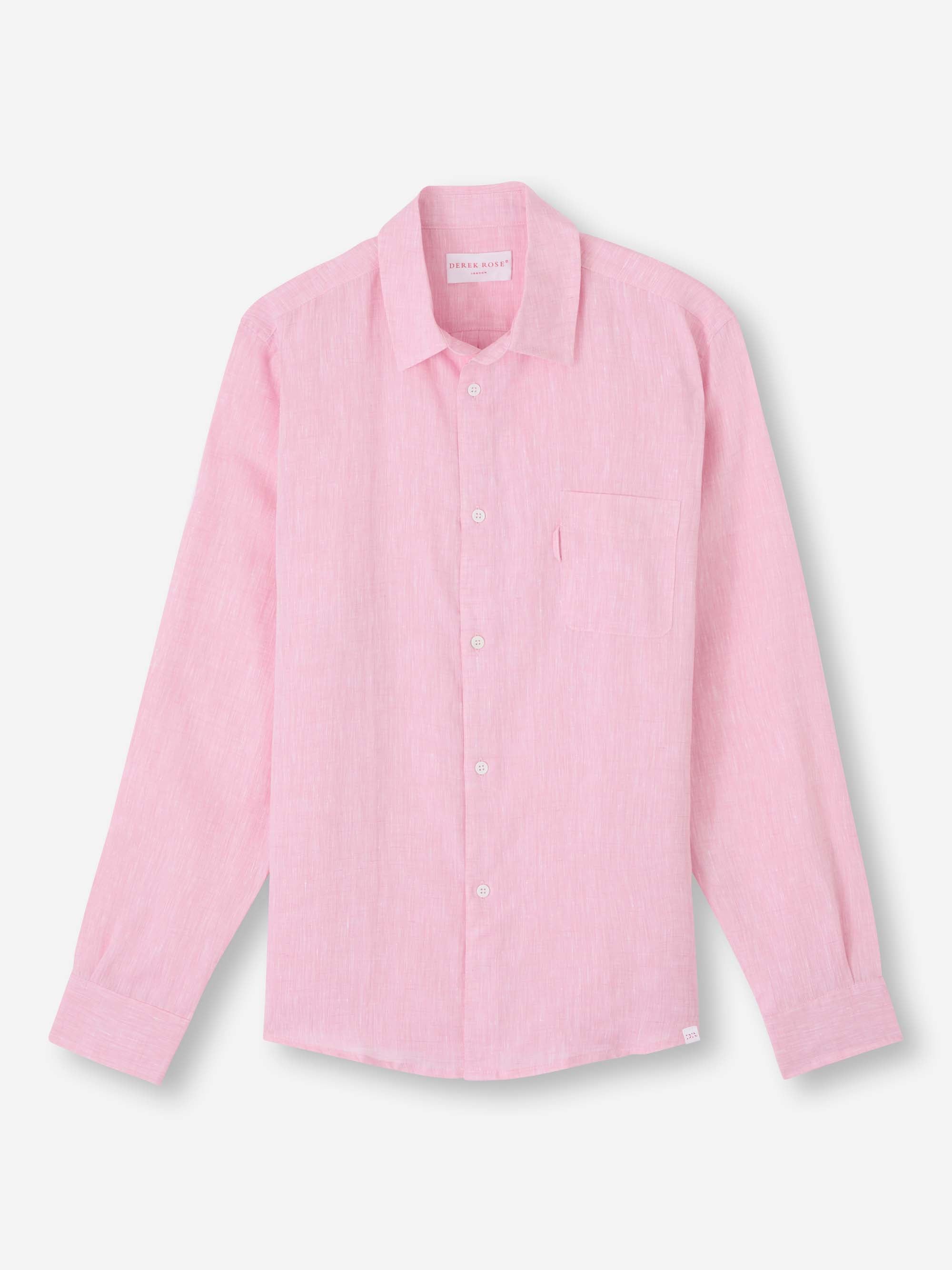 Men's Shirt Monaco Linen Pink
