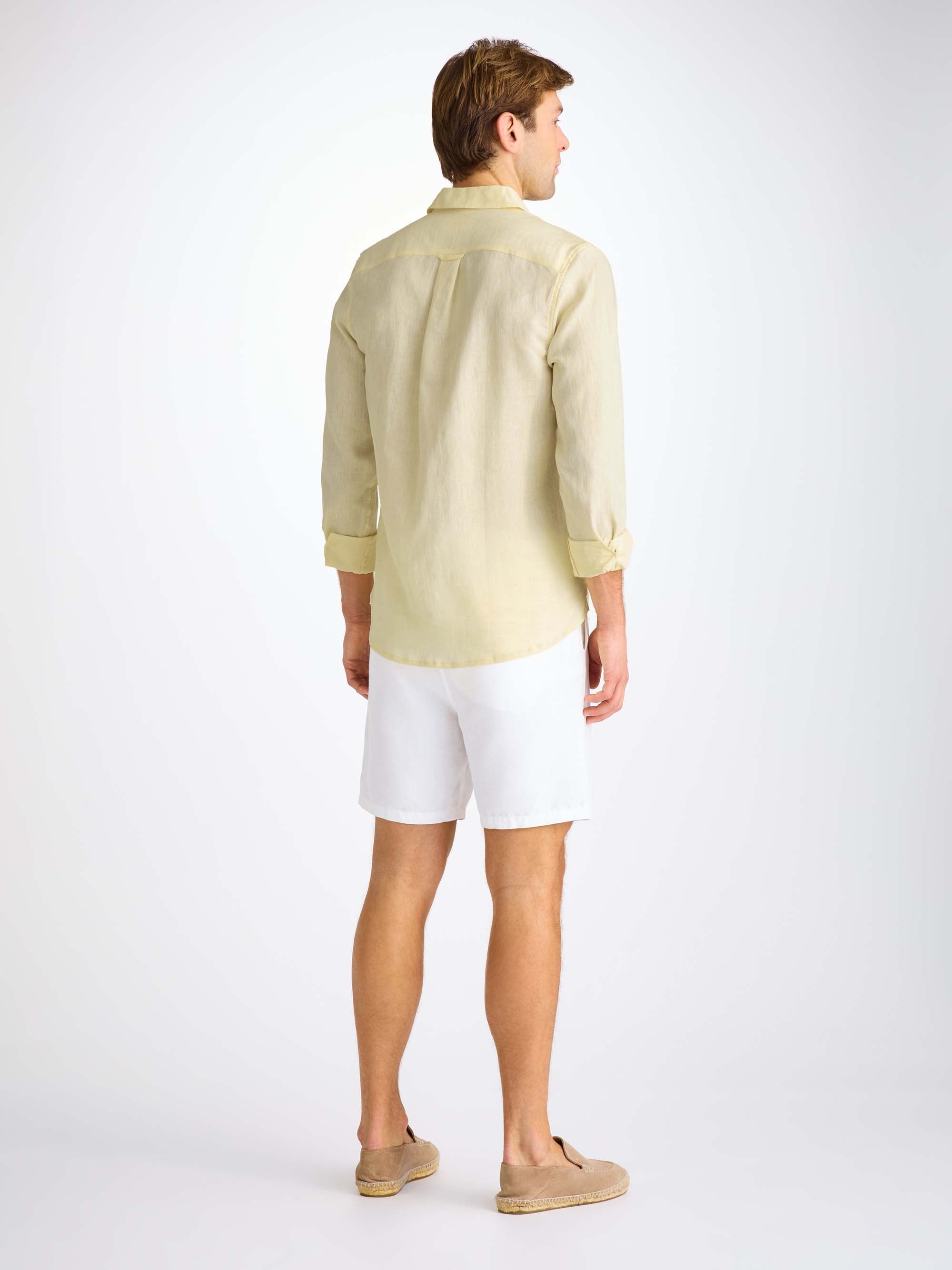 Men's Shirt Monaco Linen Buttermilk